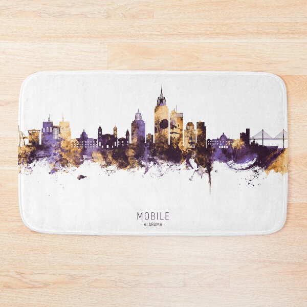 Item preview, Mobile Alabama Skyline designed and sold by ArtPrints.