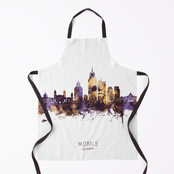 Item preview, Mobile Alabama Skyline designed and sold by ArtPrints.