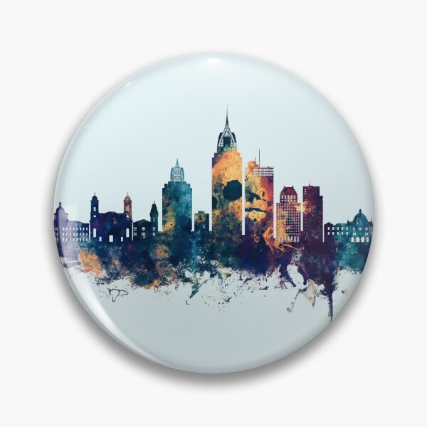 Item preview, Mobile Alabama Skyline designed and sold by ArtPrints.