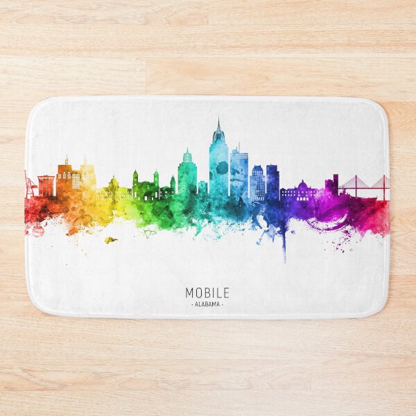 Item preview, Mobile Alabama Skyline designed and sold by ArtPrints.