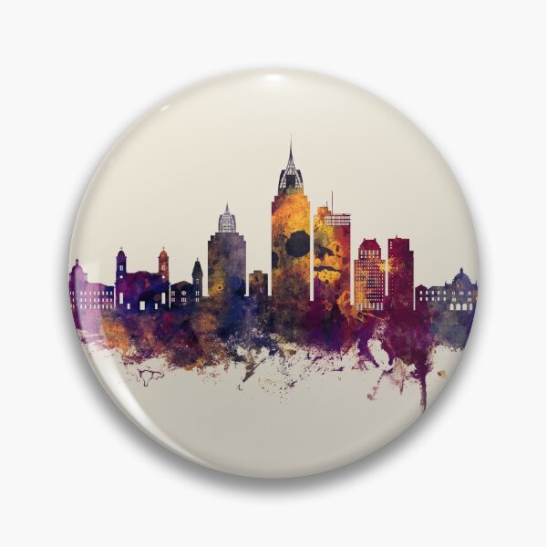 Item preview, Mobile Alabama Skyline designed and sold by ArtPrints.