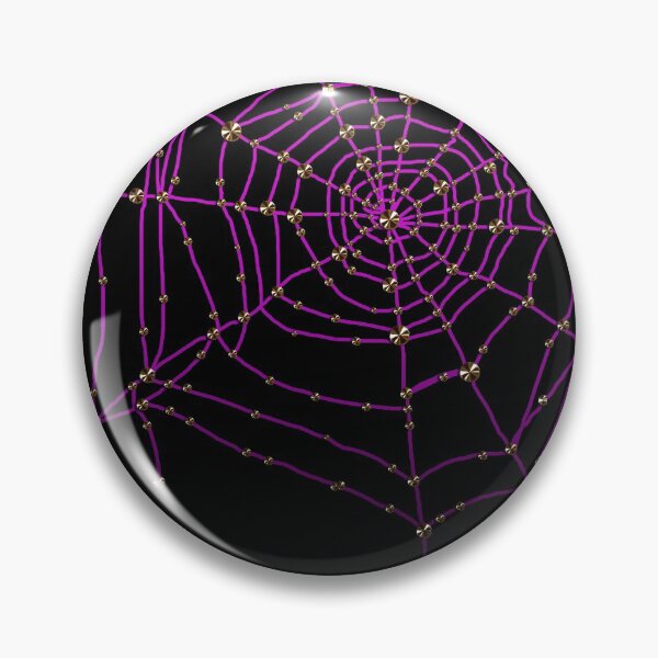 Item preview, Gothic spider web purple glitter Halloween cobwebs gold rhinestones glamor goth designed and sold by GlamourChick.