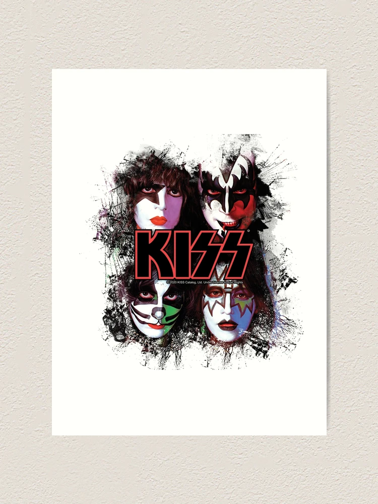 KISS ® the Band - All Members Faces brush effect