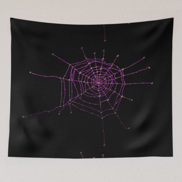 Item preview, Gothic spider web purple glitter Halloween cobwebs gold rhinestones glamor goth designed and sold by GlamourChick.