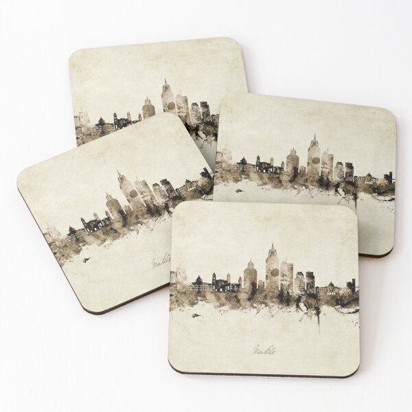 Item preview, Mobile Alabama Skyline designed and sold by ArtPrints.