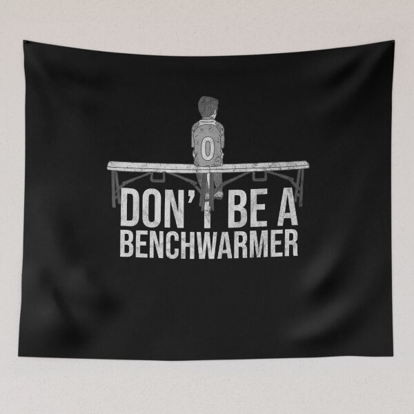 Item preview, Distressed Don't Be a Benchwarmer - B&W Soccer Kid designed and sold by DeWinnes.