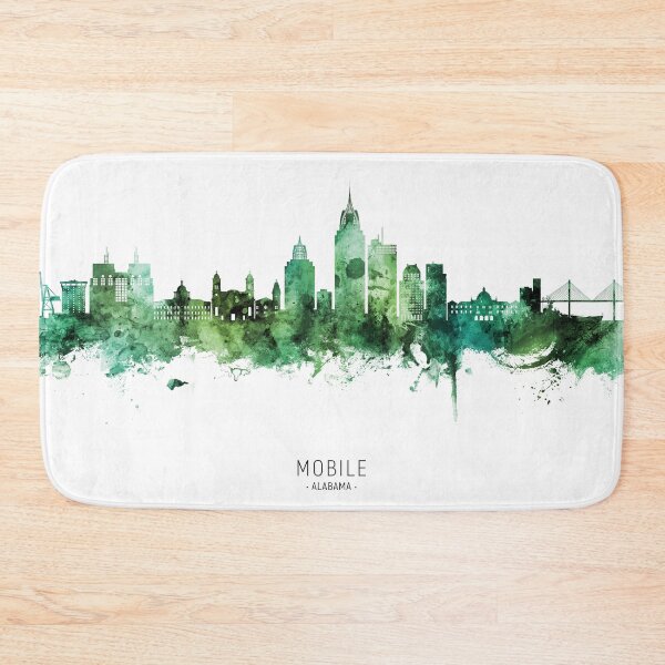Item preview, Mobile Alabama Skyline designed and sold by ArtPrints.