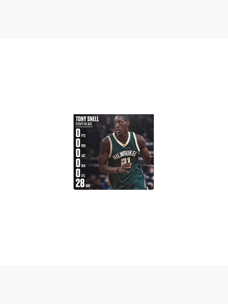 Tony Snell 0 Points Rebounds Assists Blocks And Steals Statline Art Board Print By Rahulk5 Redbubble