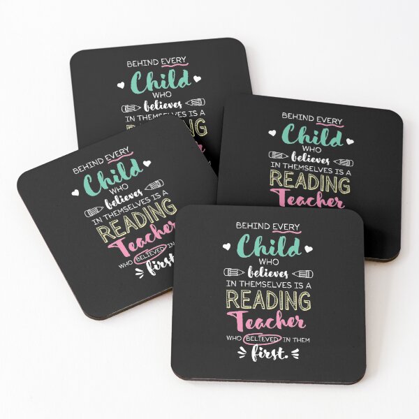Item preview, Great Reading Teacher who believed - Appreciation Quote designed and sold by betternotes.