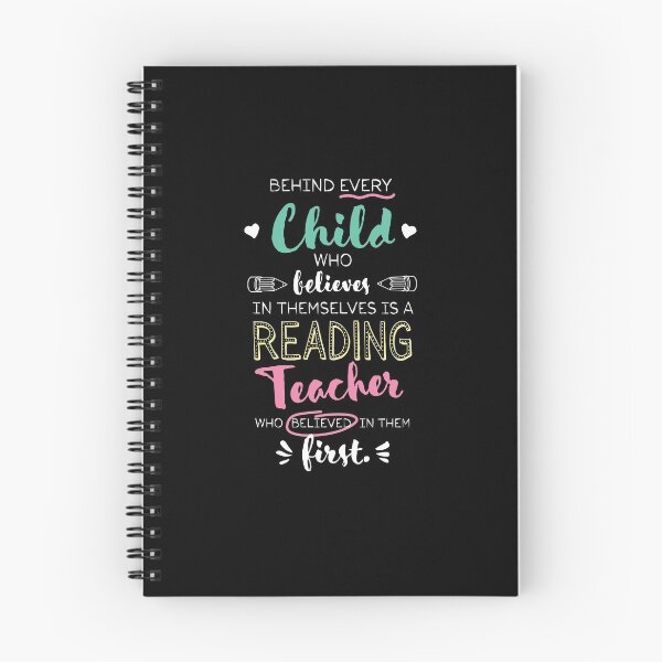 Item preview, Great Reading Teacher who believed - Appreciation Quote designed and sold by betternotes.
