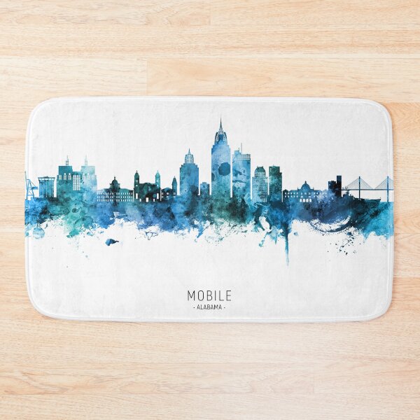 Item preview, Mobile Alabama Skyline designed and sold by ArtPrints.