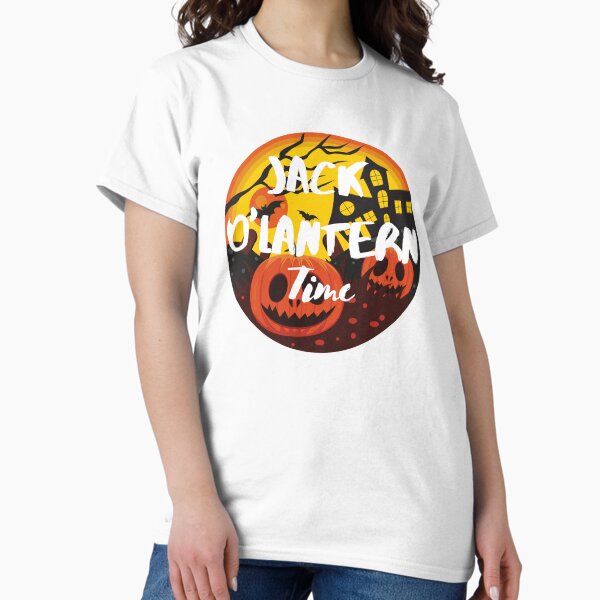 Item preview, Jack o'lantern time 	t-shirt for halloween 					 designed and sold by bonus24.
