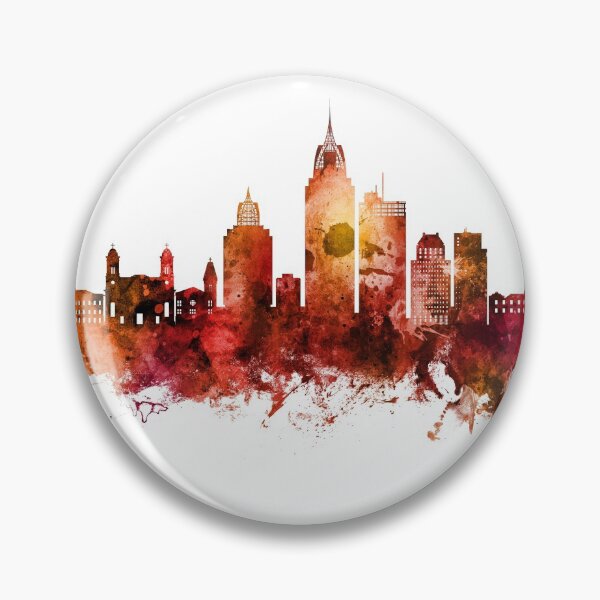 Item preview, Mobile Alabama Skyline designed and sold by ArtPrints.