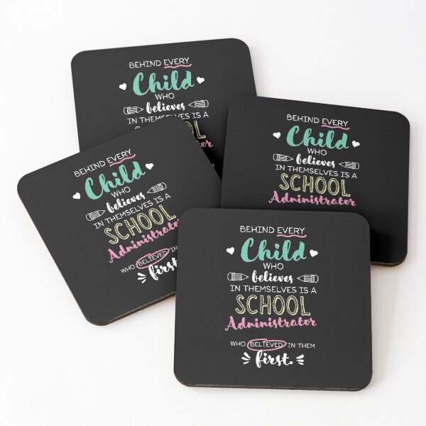 Item preview, Great School Administrator who believed - Appreciation Quote designed and sold by betternotes.