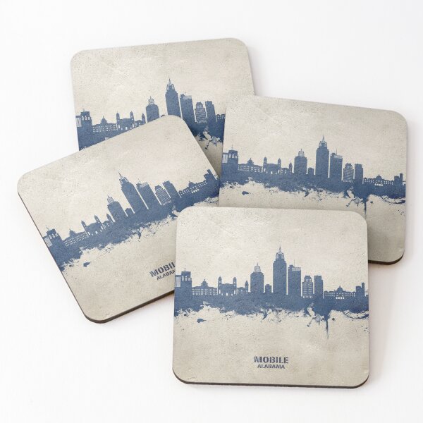 Item preview, Mobile Alabama Skyline designed and sold by ArtPrints.