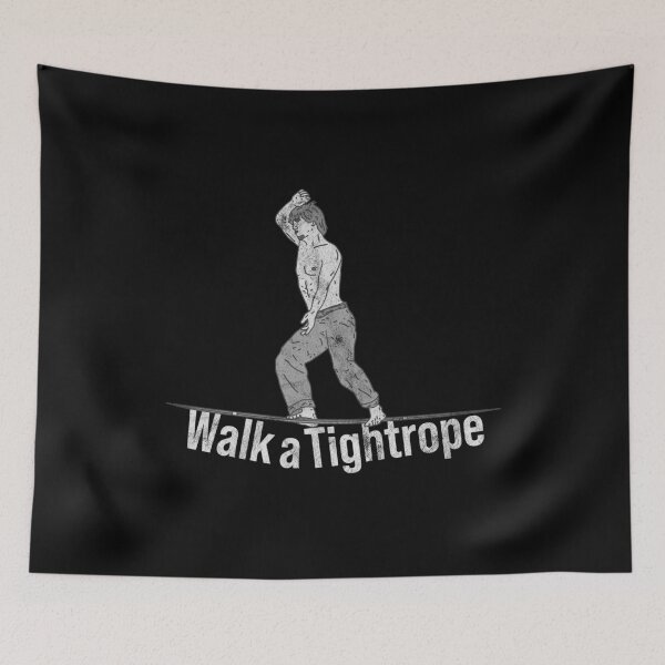 Item preview, Distressed Walk a Tightrope - B&W Wire Balancing - High-wire designed and sold by DeWinnes.