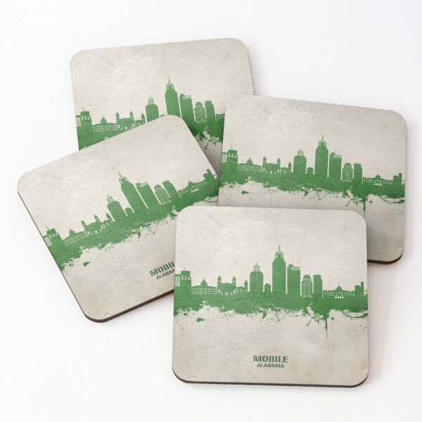 Item preview, Mobile Alabama Skyline designed and sold by ArtPrints.
