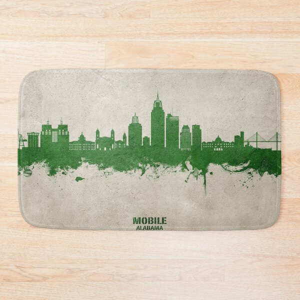 Item preview, Mobile Alabama Skyline designed and sold by ArtPrints.