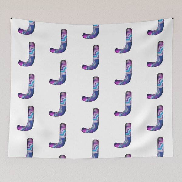 Item preview, letter J wavy aestetic vibe designed and sold by Rime-art.
