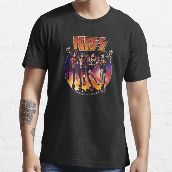 Men's t-shirt Kiss - End of the Road Tour 2023 - Burning Chrome Black