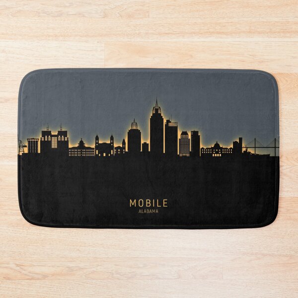 Item preview, Mobile Alabama Skyline designed and sold by ArtPrints.