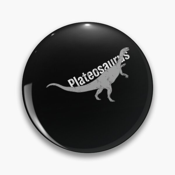 Item preview, Distressed Plateosaurus Text - B&W Dino Species - Reptile designed and sold by DeWinnes.