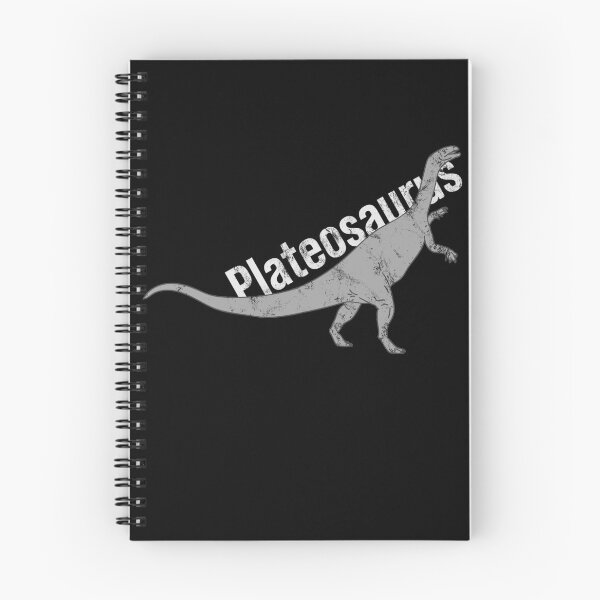 Item preview, Distressed Plateosaurus Text - B&W Dino Species - Reptile designed and sold by DeWinnes.