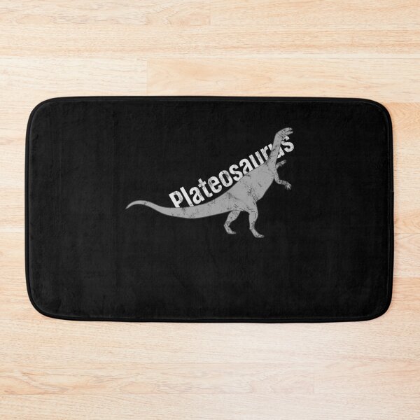 Item preview, Distressed Plateosaurus Text - B&W Dino Species - Reptile designed and sold by DeWinnes.