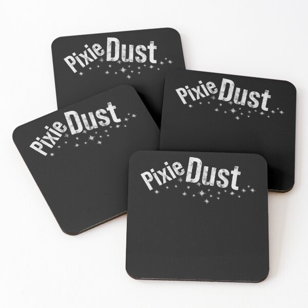 Item preview, Distressed Pixie Dust Text - B&W Sprinkled Stars - Magical designed and sold by DeWinnes.
