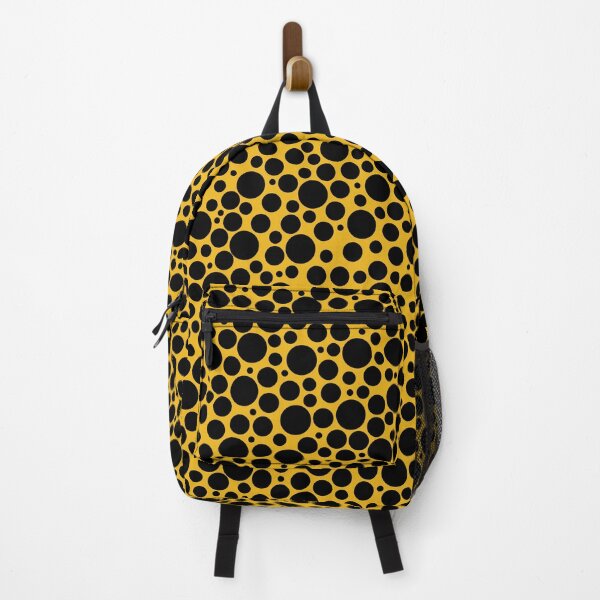 Item preview, Black polka dots on yellow background designed and sold by avion-en-papier.