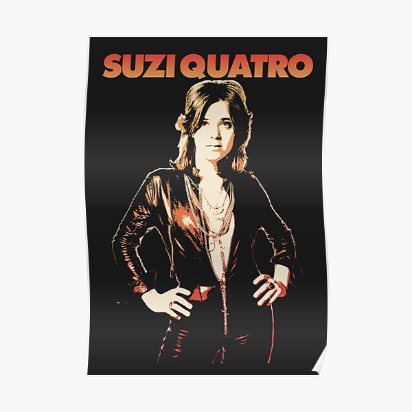 "Suzi Quatro Glam Rock" Poster for Sale by eyepoo Redbubble