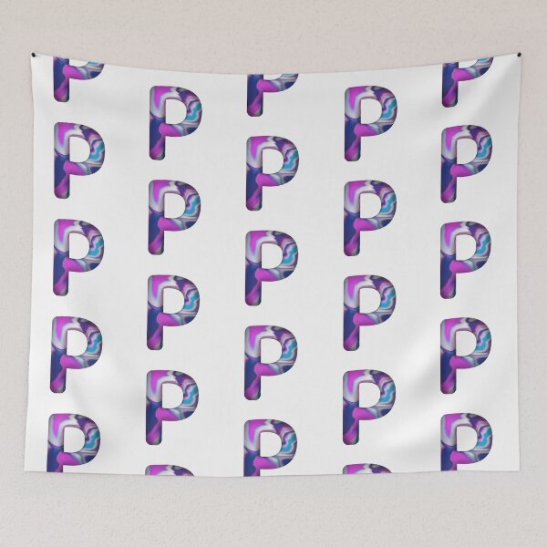 Item preview, Letter P wavy aestetic vibe designed and sold by Rime-art.