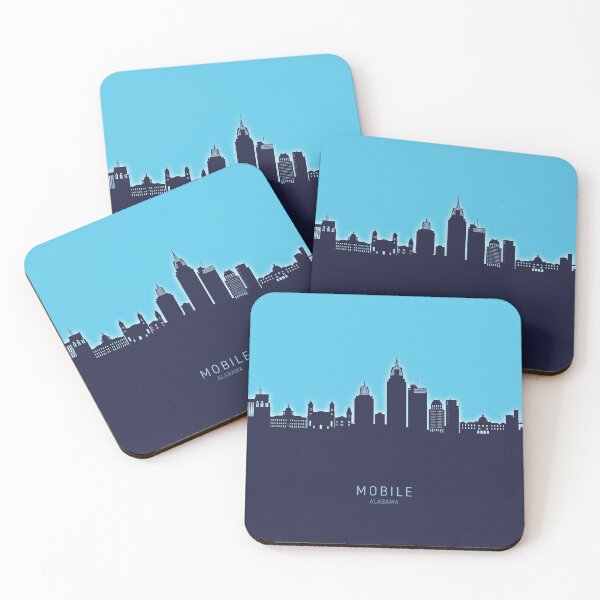 Item preview, Mobile Alabama Skyline designed and sold by ArtPrints.