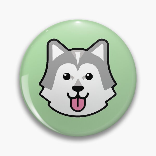 Item preview, Cute Alaskan Malamute Gray and White with Blaze designed and sold by VanyaKar.