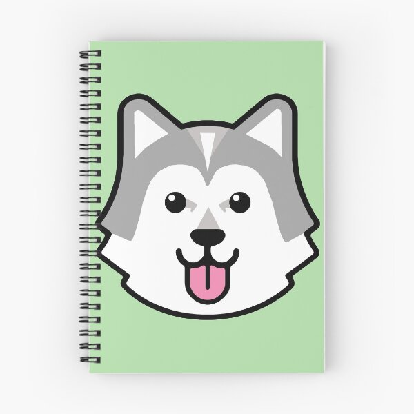 Item preview, Cute Alaskan Malamute Gray and White with Blaze designed and sold by VanyaKar.