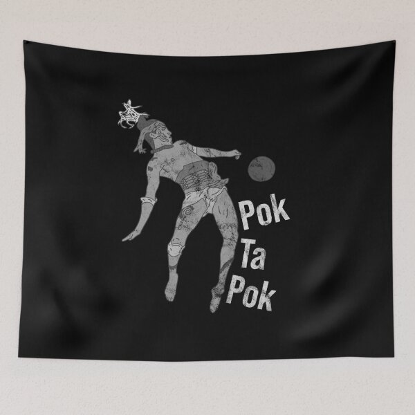 Item preview, Distressed Pok Ta Pok - B&W Maya Player - Mayan Game designed and sold by DeWinnes.