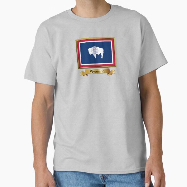 Wyoming Flag Gifts, Masks, Stickers & Products (N) Classic T-Shirt