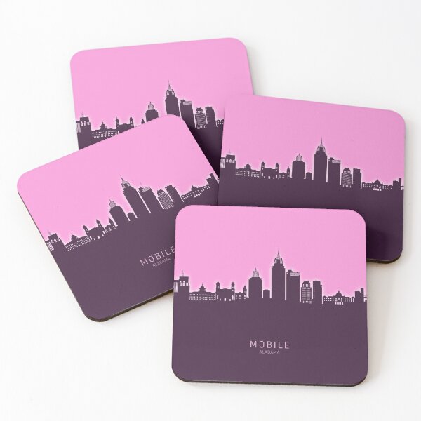 Item preview, Mobile Alabama Skyline designed and sold by ArtPrints.