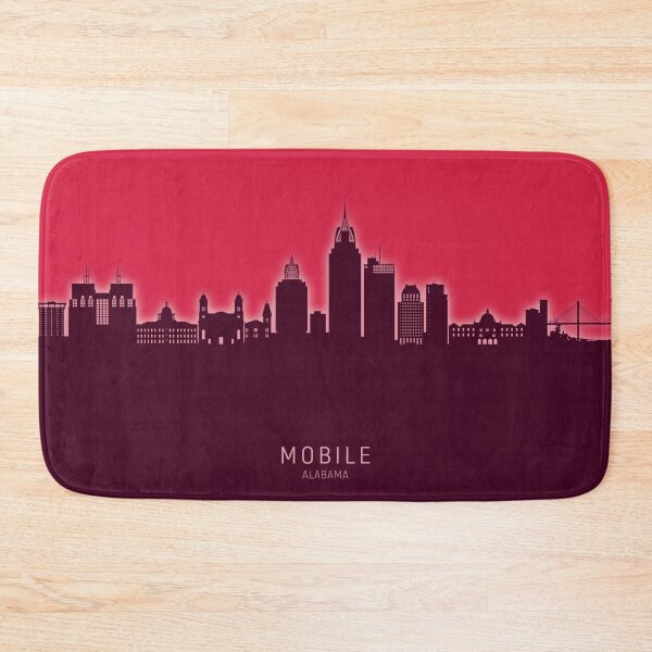 Item preview, Mobile Alabama Skyline designed and sold by ArtPrints.