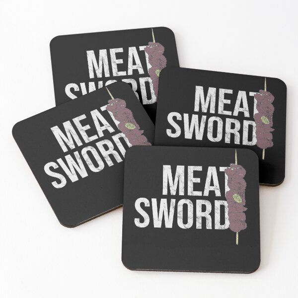 Item preview, Distressed Kebab - Meat Sword - Meat Lover designed and sold by DeWinnes.