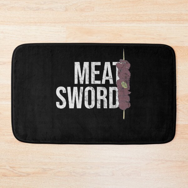 Item preview, Distressed Kebab - Meat Sword - Meat Lover designed and sold by DeWinnes.