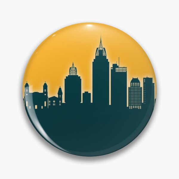 Item preview, Mobile Alabama Skyline designed and sold by ArtPrints.