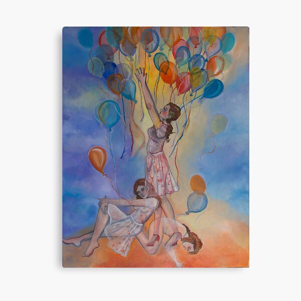 Balloon Girls Canvas Print