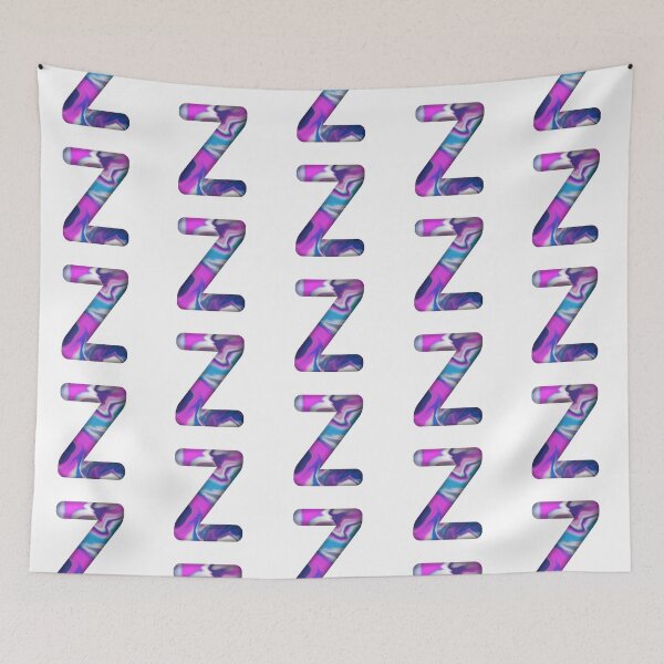 Item preview, Letter Z wavy aestetic vibe designed and sold by Rime-art.
