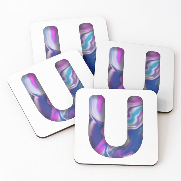 Item preview, Letter U wavy aestetic vibe designed and sold by Rime-art.