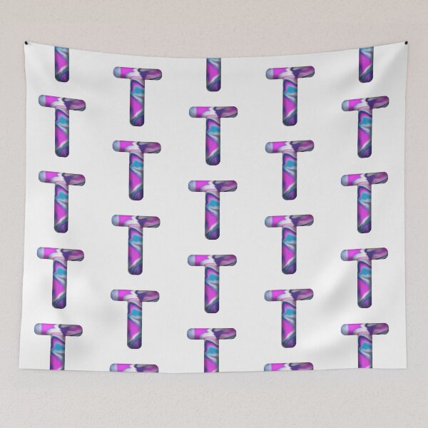 Item preview, Letter T wavy aestetic vibe designed and sold by Rime-art.