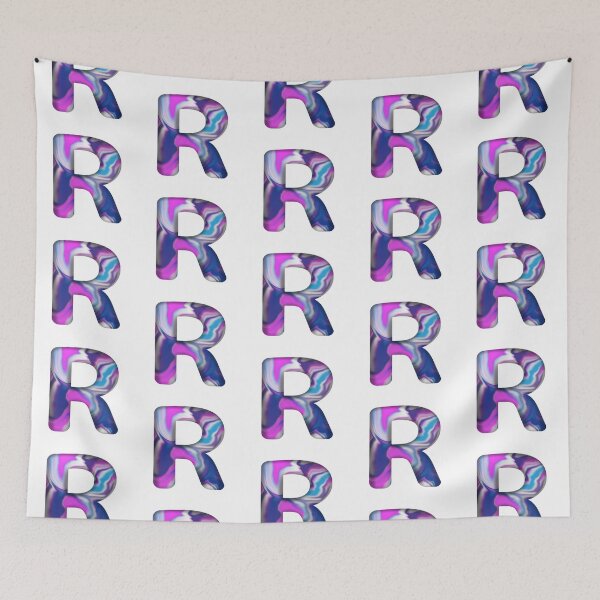 Item preview, Letter R wavy aestetic vibe designed and sold by Rime-art.
