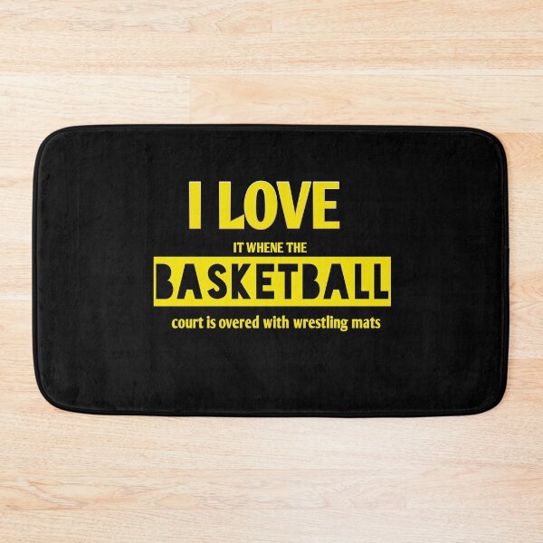 Item preview, I love it where the basketball court is overed with wrestling mats designed and sold by Andreastore.