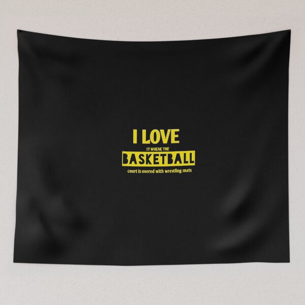Item preview, I love it where the basketball court is overed with wrestling mats designed and sold by Andreastore.