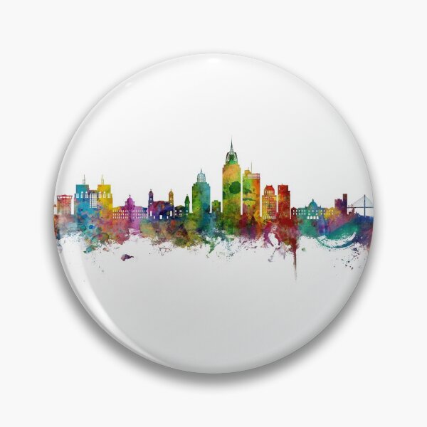 Item preview, Mobile Alabama Skyline designed and sold by ArtPrints.